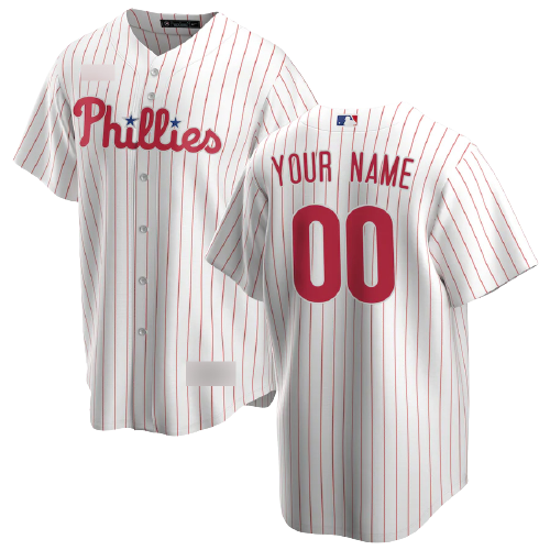 Philadelphia Phillies White/Red Home Team Jersey – Elite Sports Jersey