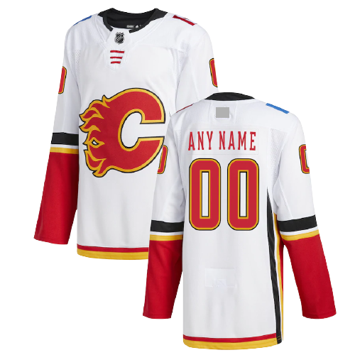Calgary Flames Away White Team Jersey