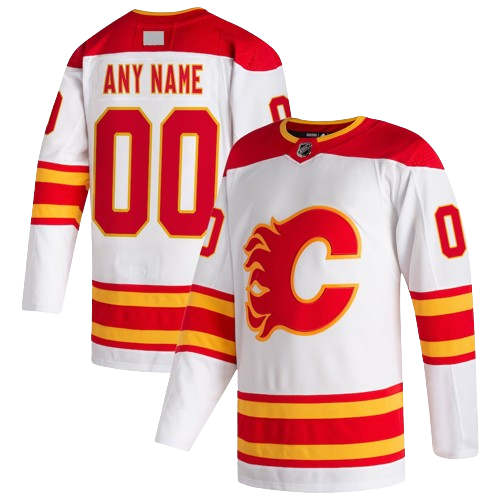 Calgary Flames Alternate White Team Jersey