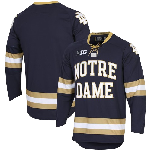 Notre Dame Navy Hockey Jersey