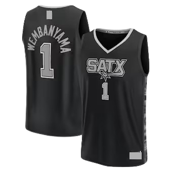 San Antonio Spurs Black Statement Team Jersey