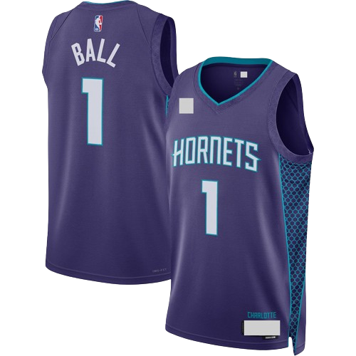 Charlotte Hornets Purple Current Statement Edition Jersey