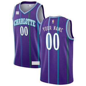 Charlotte Hornets Purple Hardwood Classic Jersey