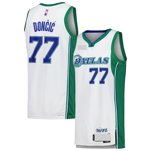 Dallas Mavericks White City Edition Team Jersey