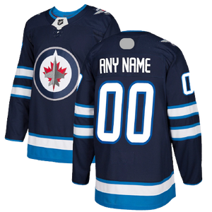 Winnipeg Jets Home Navy Team Jersey