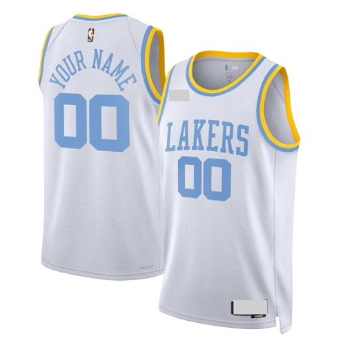 Los Angeles Lakers White & Blue Classic Edition Jersey
