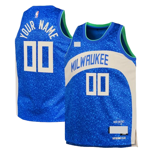 Milwaukee Bucks Blue Current City Edition Jersey