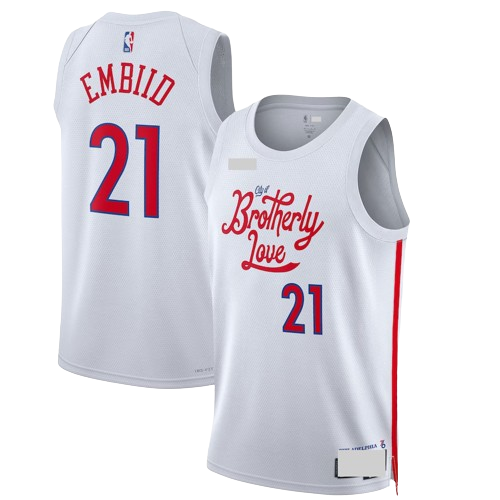 Philadelphia 76ers White City Edition Team Jersey