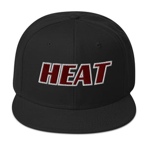 Heat Basketball Snapback Hat