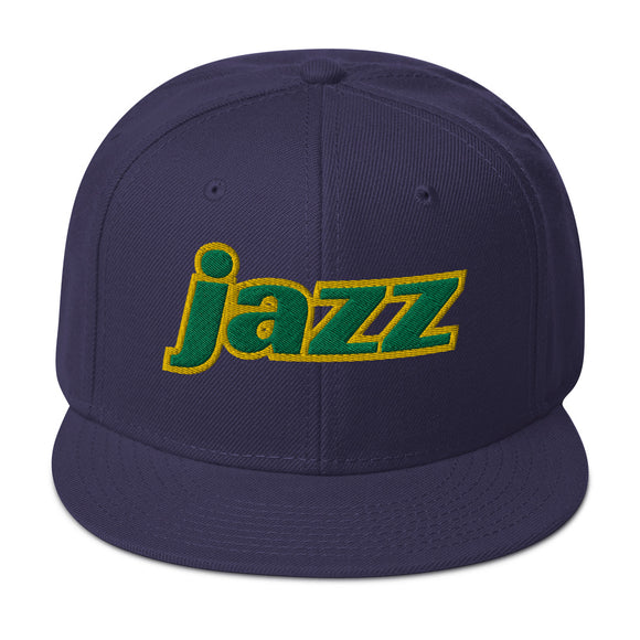 Jazz Basketball Snapback Hat