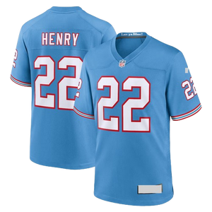 Tennessee Titans Light Blue Oilers Throwback Alternate Jersey