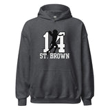 Amon-Ra St. Brown Gray Hoodie