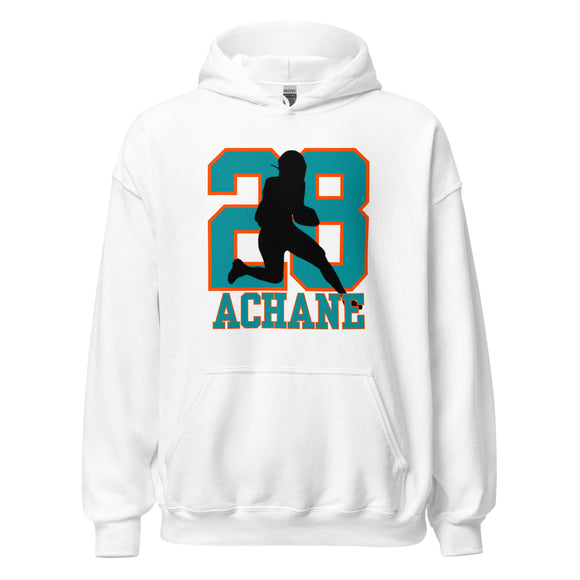 Devon Achane White Hoodie