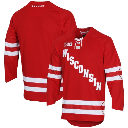 Wisconsin Badgers Red Hockey Jersey