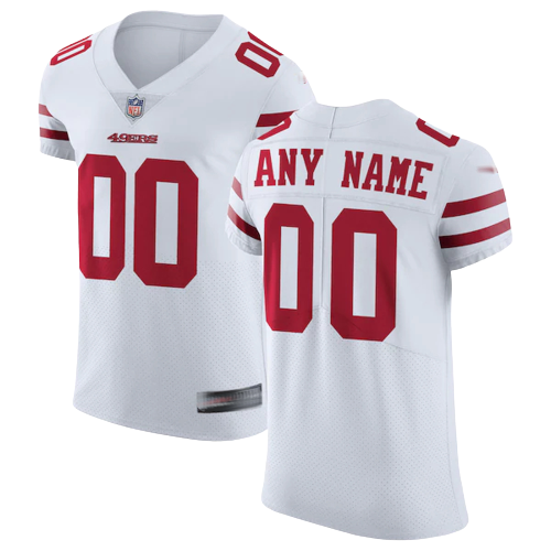 San Francisco 49ers Away White Team Jersey Elite Sports Jersey