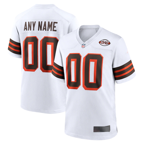 Cleveland Browns Away White Team Jersey