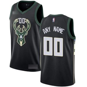 Milwaukee Bucks Black Current Statement Edition Jersey Elite Sports Jersey