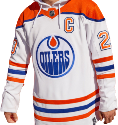 NHL Edmonton Oilers Custom Name Number 2021 Reverse Retro Alternate Jersey Zip  Up Hoodie