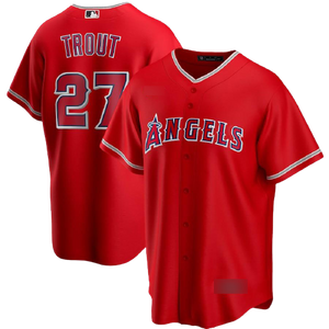 Los Angeles Angels Red Alternate Team Jersey