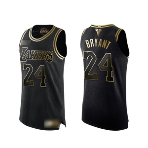 Kobe Bryant Black 'Golden Edition' LA Lakers Jersey - supports