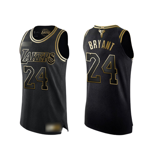 Los Angeles Lakers Kobe Bryant Gold and Black Player Jersey