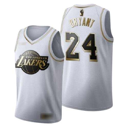 Los Angeles Lakers Kobe Bryant Gold and White Player Jersey