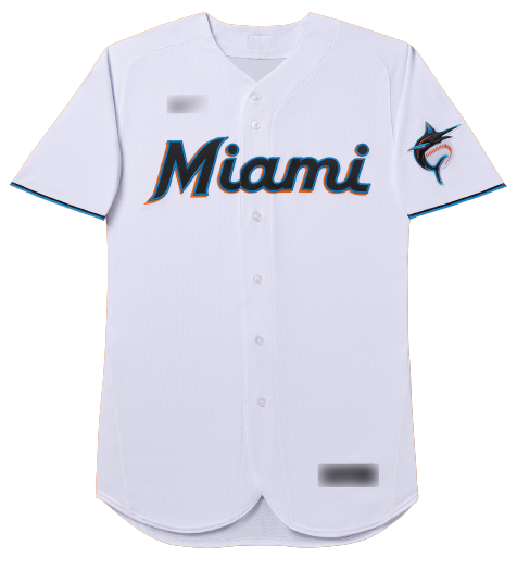 Miami Marlins White Home Team Jersey