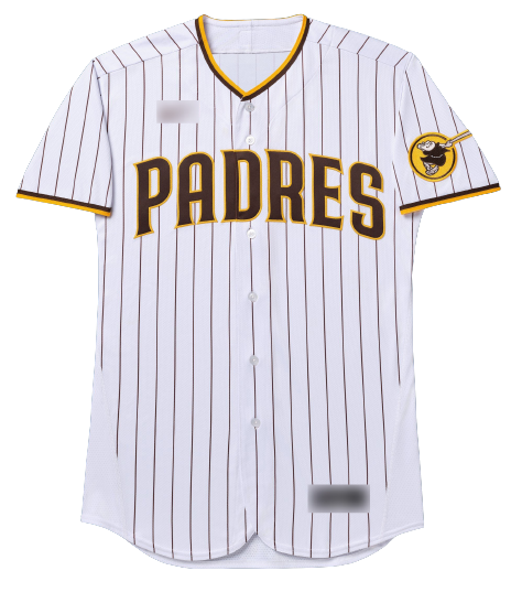 Men's True-Fan White/Brown San Diego Padres Pinstripe Jersey