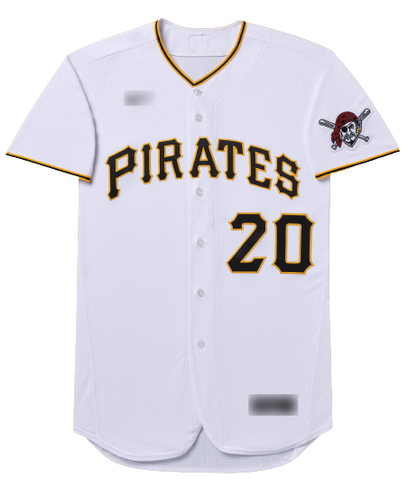 Pittsburgh Pirates White Home Team Jersey – Elite Sports Jersey