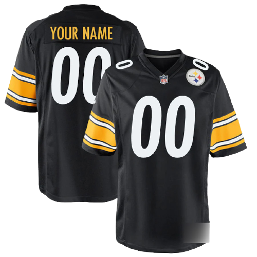 Pittsburgh Steelers Home Black Team Jersey