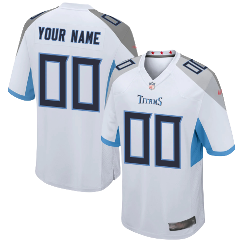 Tennessee Titans Away White Team Jersey